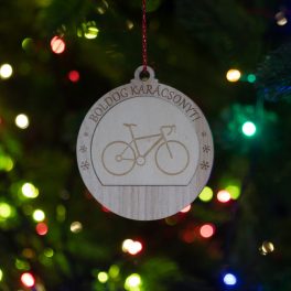 Biciklis karácsonyfadísz