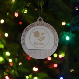 Fitneszes karácsonyfadísz