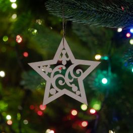 Csillagos Karácsonyfadísz