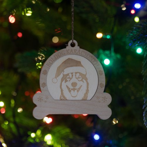  Kutyás karácsonyfadísz Szibériai husky