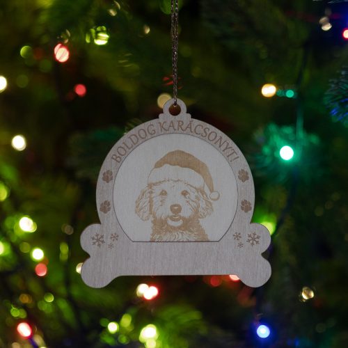  Kutyás karácsonyfadísz Bichon frisé